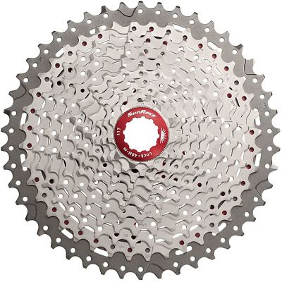 SunRace MX8 11 Speed Shimano - SRAM MTB Cassette - Metallic Silver - 11-40t, Metallic Silver